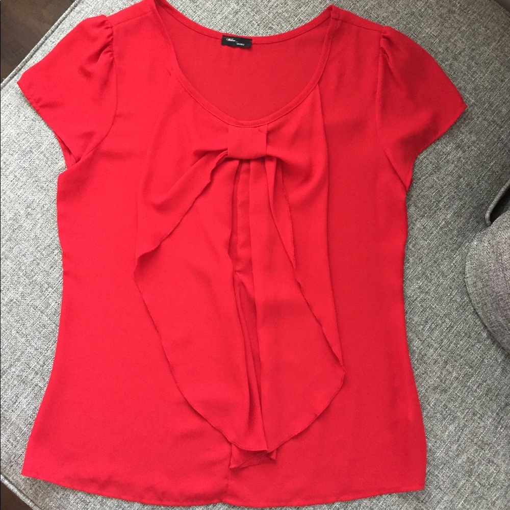 Mikarose Beautiful Red Top! Size Small.